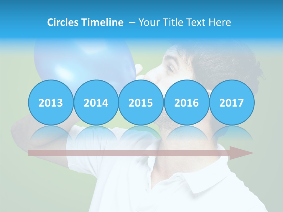 Blue Celebration Decoration PowerPoint Template