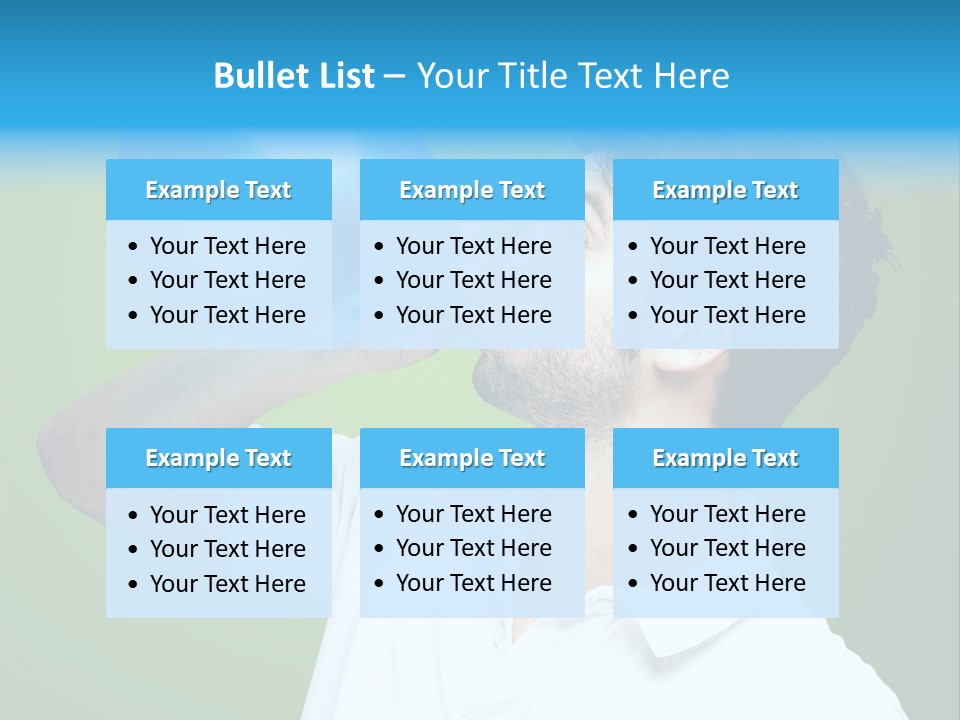 Blue Celebration Decoration PowerPoint Template