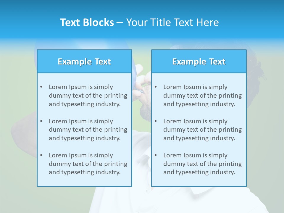 Blue Celebration Decoration PowerPoint Template