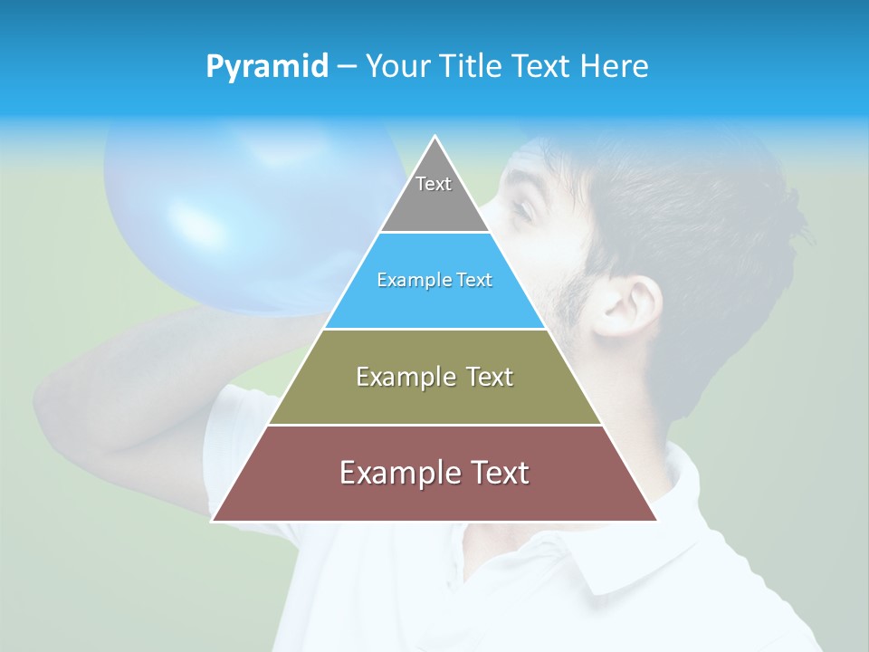 Blue Celebration Decoration PowerPoint Template