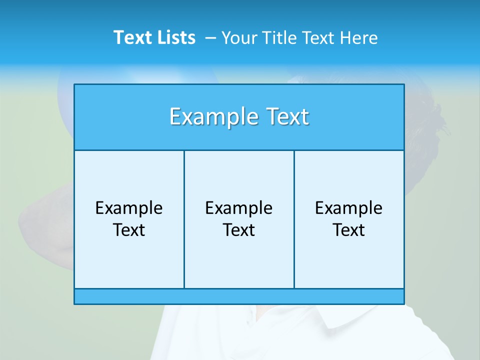 Blue Celebration Decoration PowerPoint Template