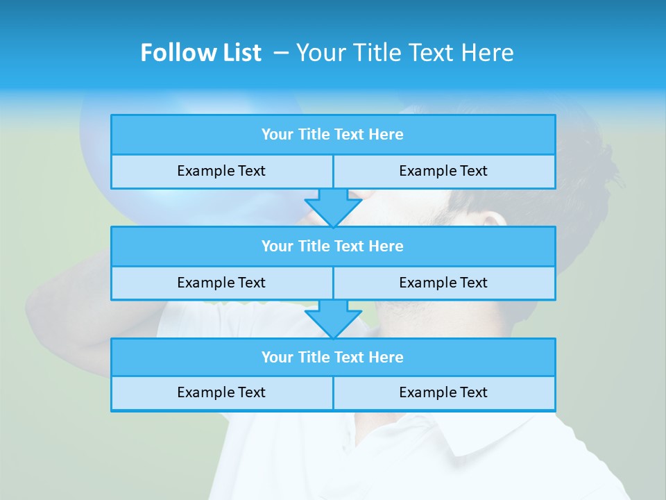 Blue Celebration Decoration PowerPoint Template