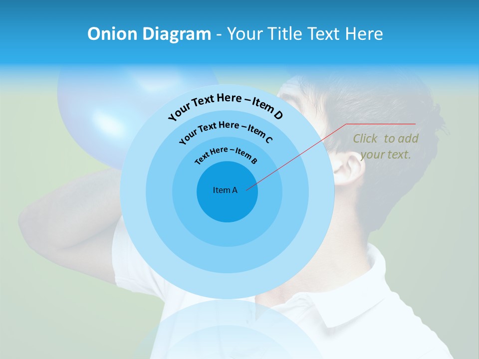 Blue Celebration Decoration PowerPoint Template