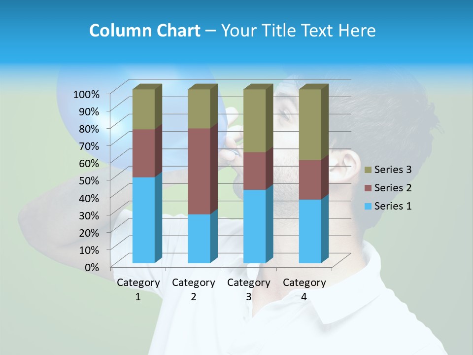 Blue Celebration Decoration PowerPoint Template