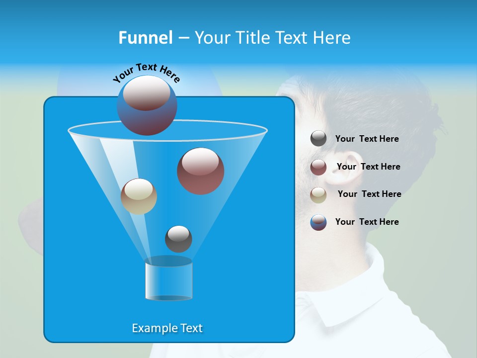 Blue Celebration Decoration PowerPoint Template