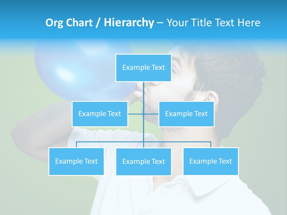 Blue Celebration Decoration PowerPoint Template