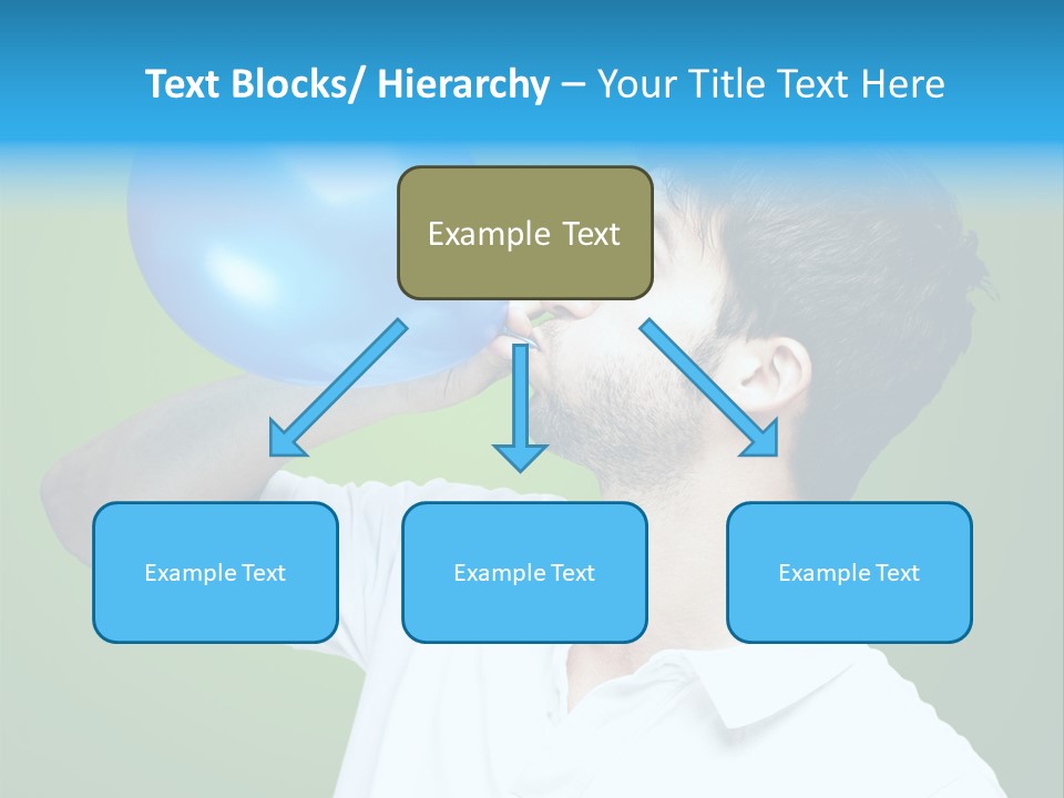 Blue Celebration Decoration PowerPoint Template