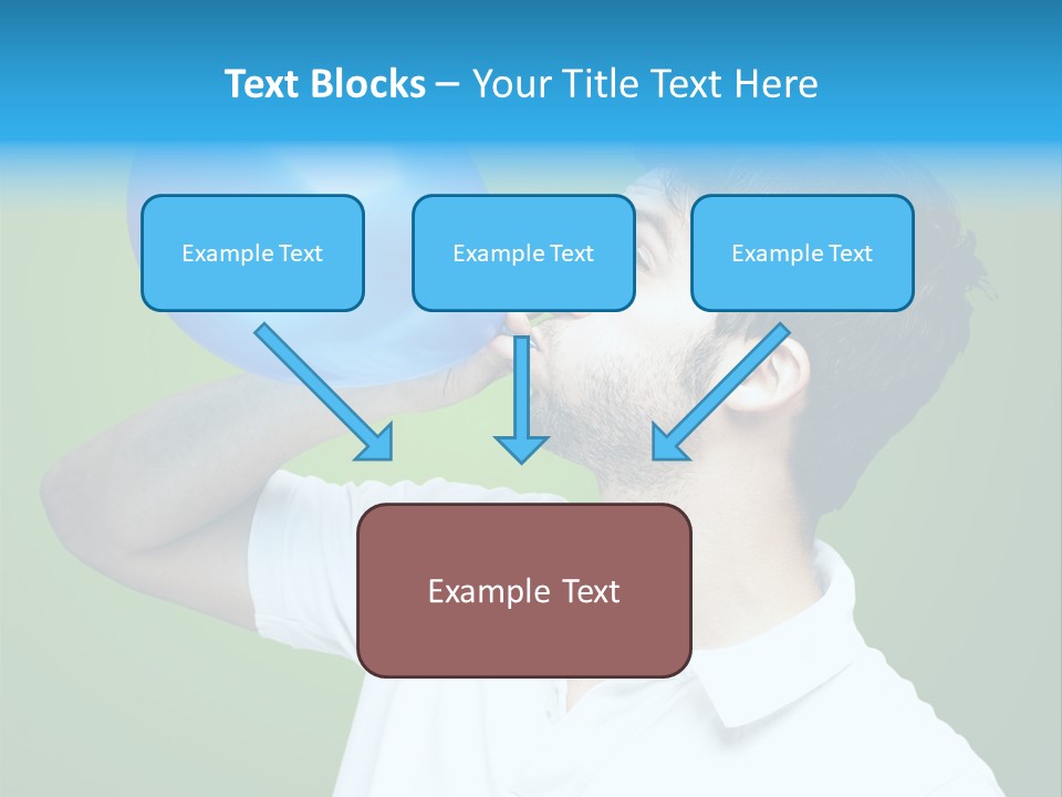 Blue Celebration Decoration PowerPoint Template