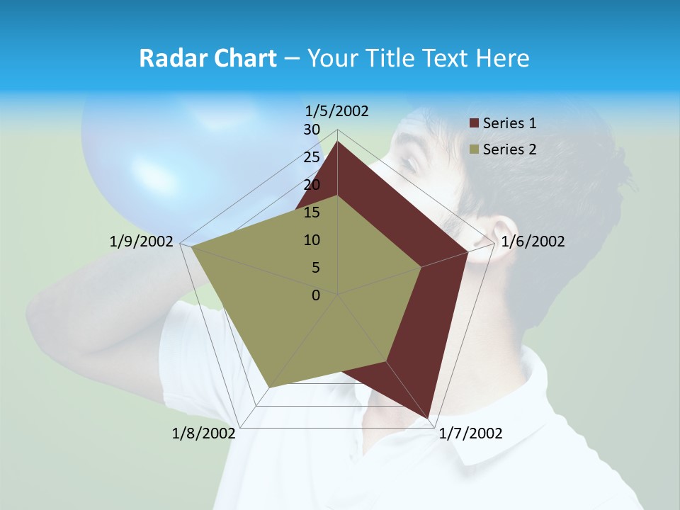 Blue Celebration Decoration PowerPoint Template