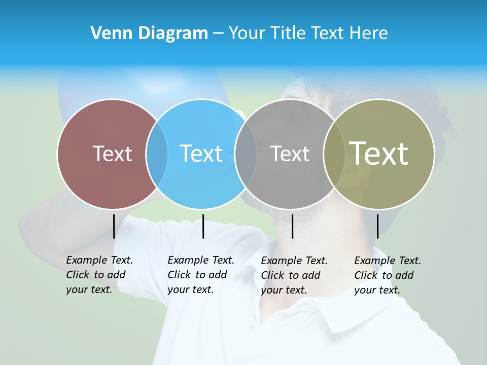 Blue Celebration Decoration PowerPoint Template