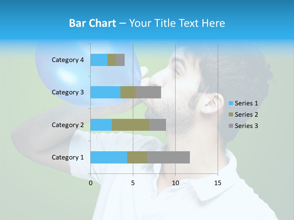 Blue Celebration Decoration PowerPoint Template