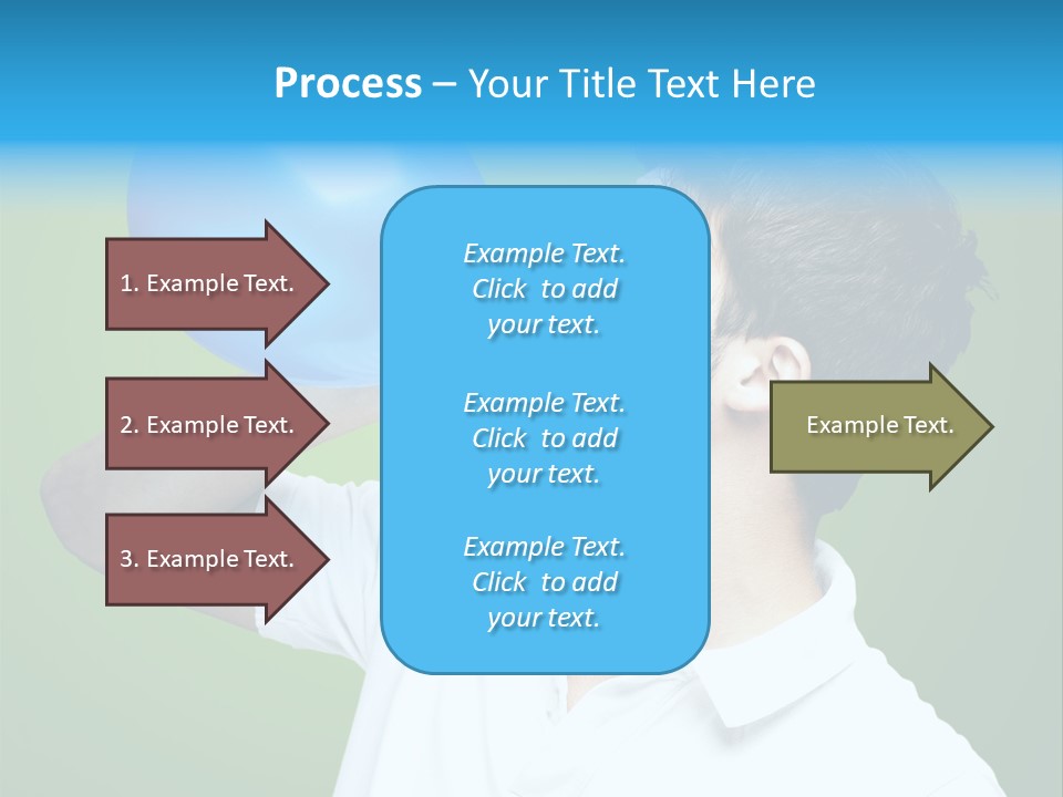 Blue Celebration Decoration PowerPoint Template