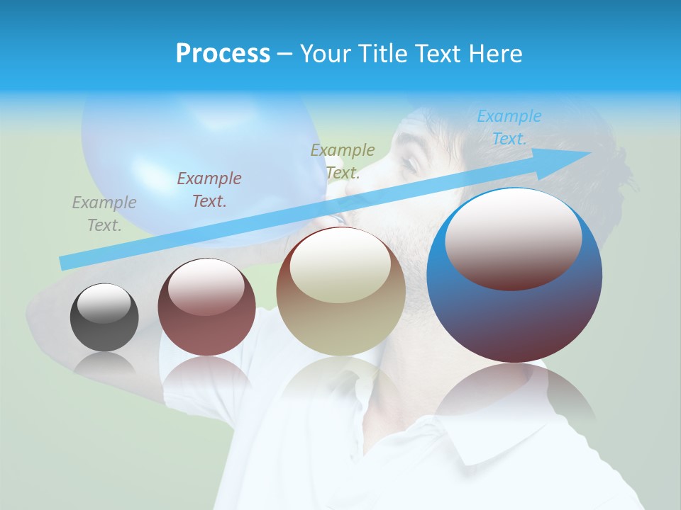 Blue Celebration Decoration PowerPoint Template