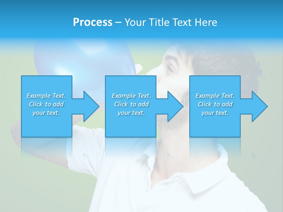 Blue Celebration Decoration PowerPoint Template