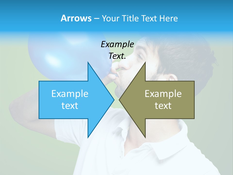 Blue Celebration Decoration PowerPoint Template