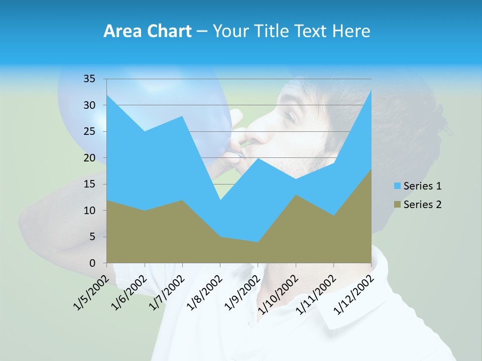 Blue Celebration Decoration PowerPoint Template