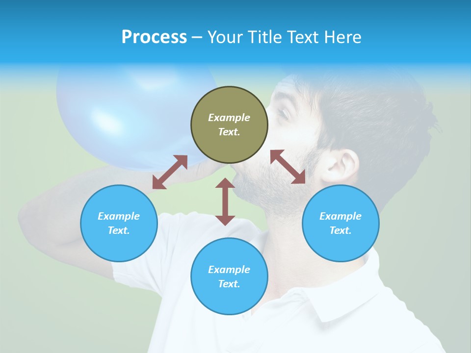 Blue Celebration Decoration PowerPoint Template