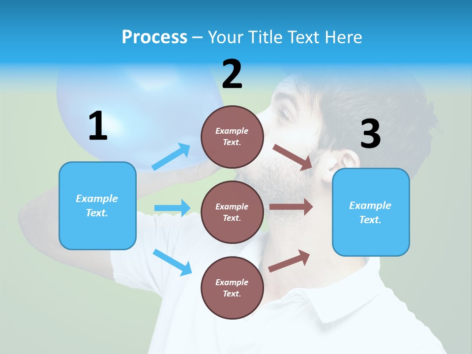 Blue Celebration Decoration PowerPoint Template