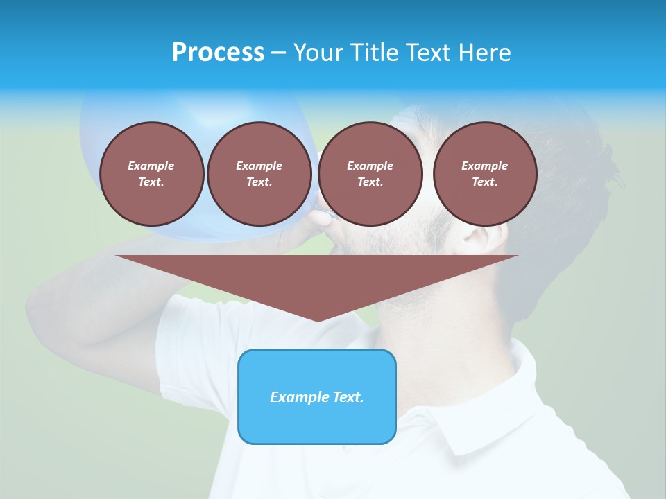 Blue Celebration Decoration PowerPoint Template