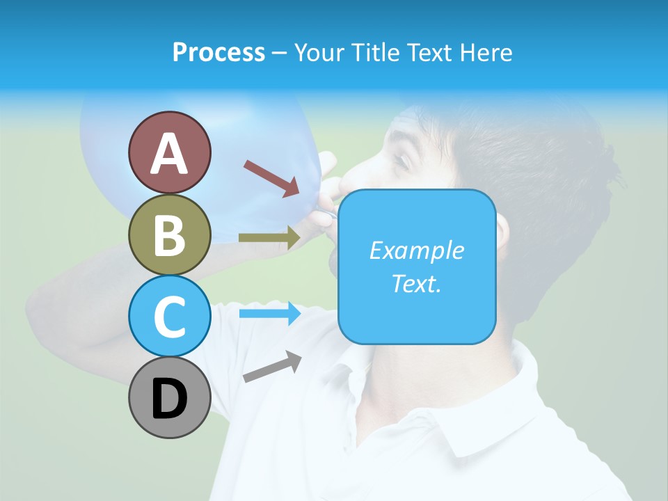 Blue Celebration Decoration PowerPoint Template