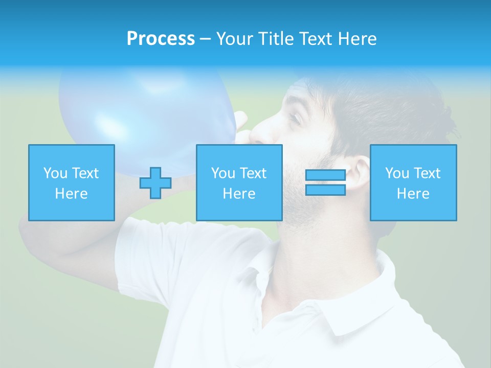 Blue Celebration Decoration PowerPoint Template