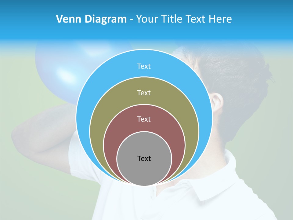 Blue Celebration Decoration PowerPoint Template