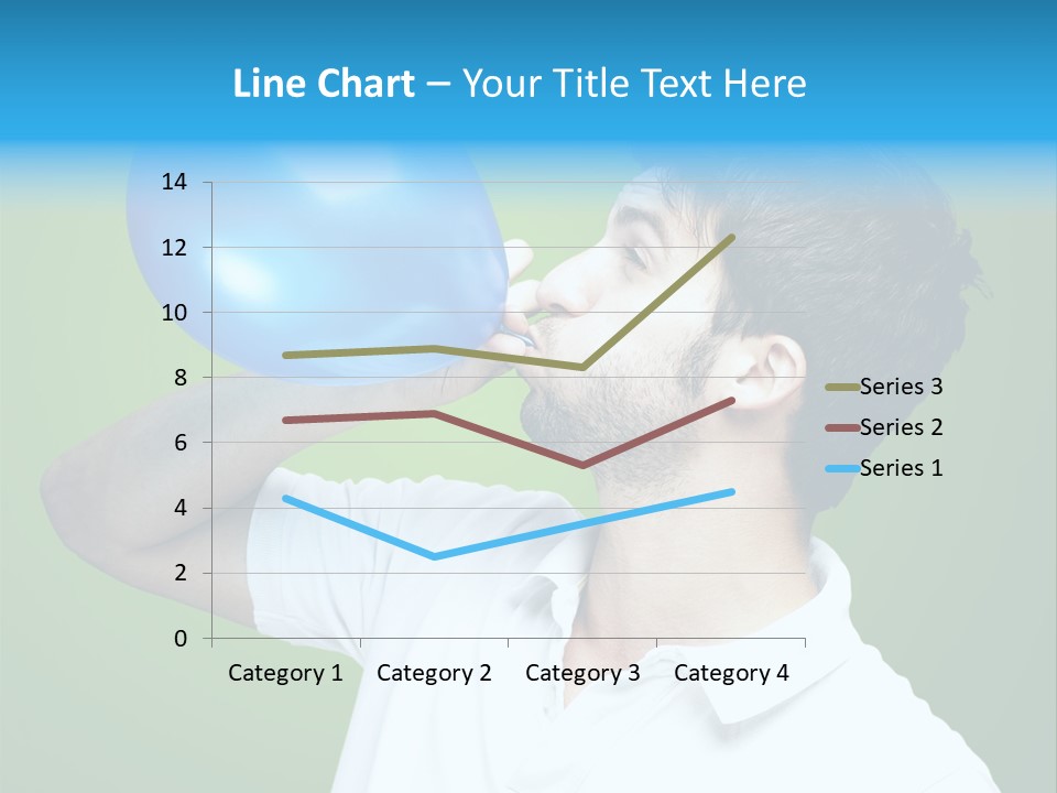 Blue Celebration Decoration PowerPoint Template