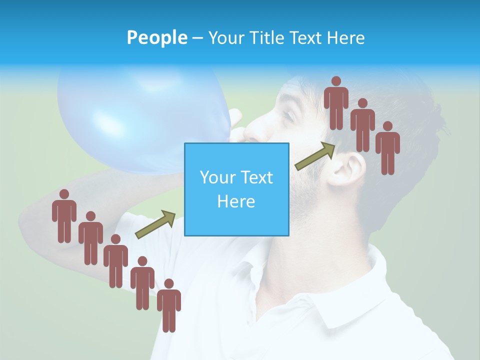 Blue Celebration Decoration PowerPoint Template