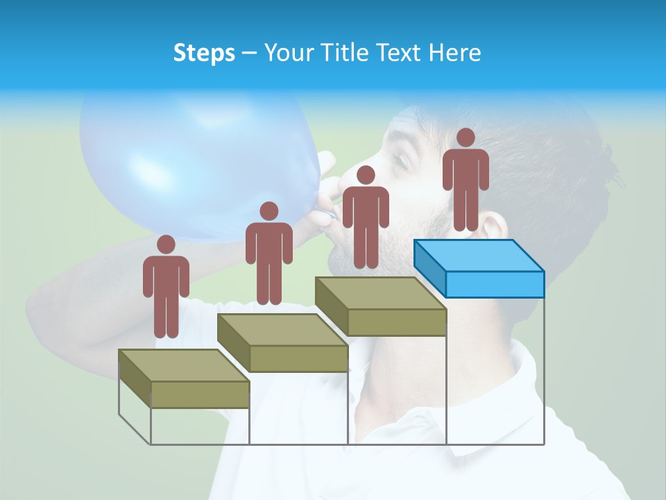 Blue Celebration Decoration PowerPoint Template