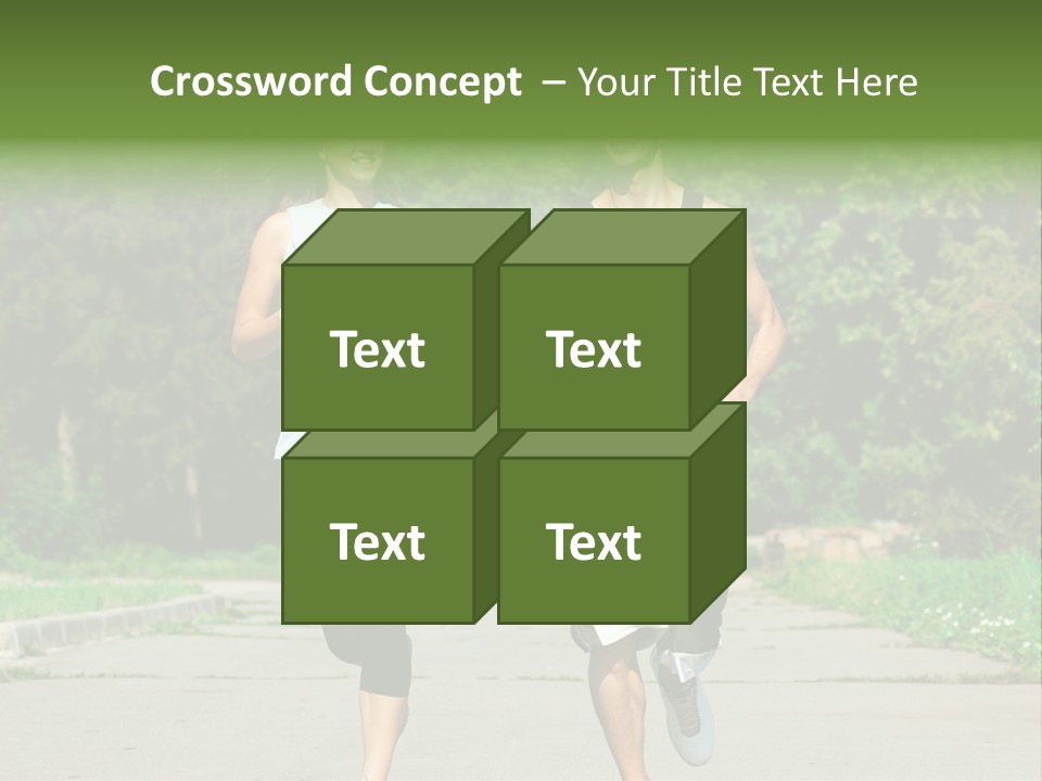 Foot One Runner PowerPoint Template