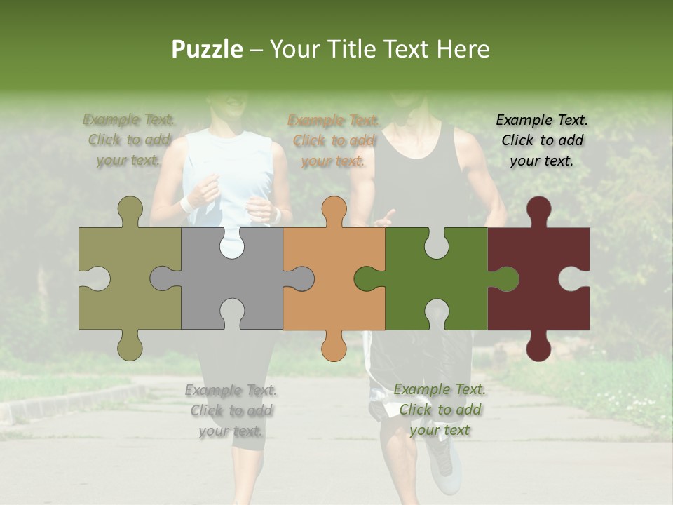 Foot One Runner PowerPoint Template