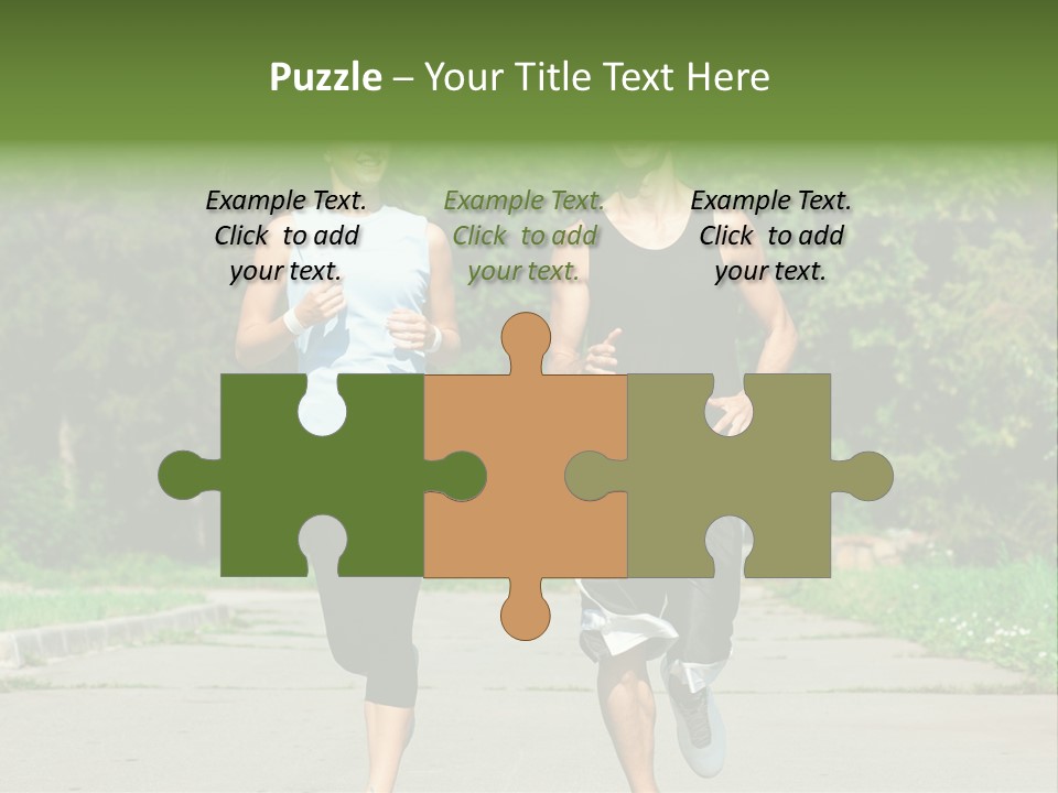 Foot One Runner PowerPoint Template