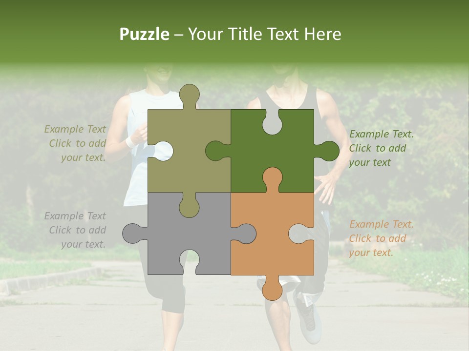 Foot One Runner PowerPoint Template