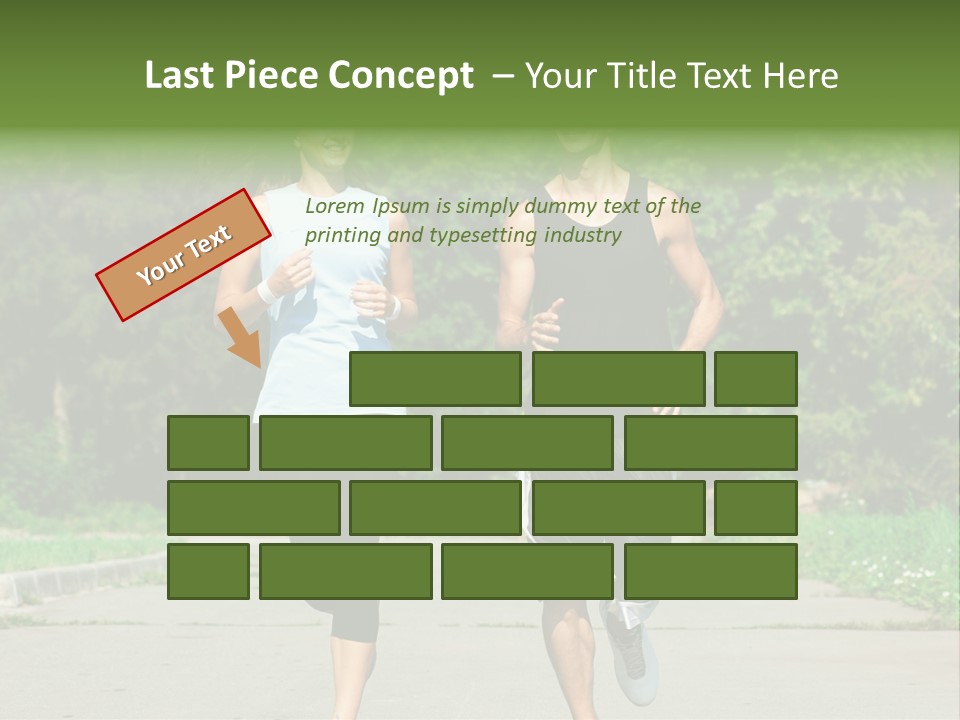 Foot One Runner PowerPoint Template
