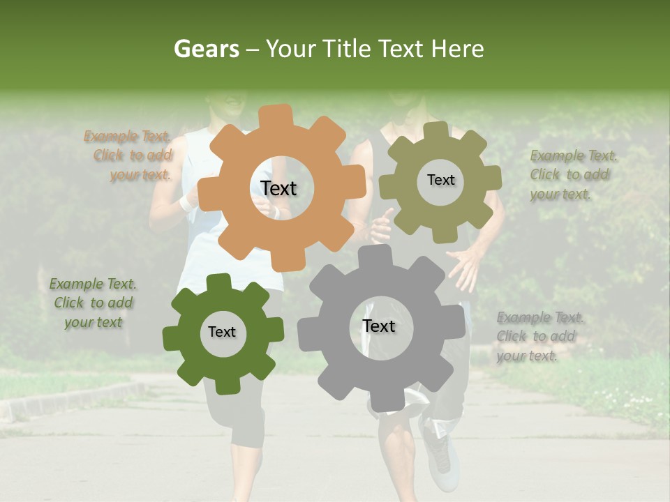 Foot One Runner PowerPoint Template