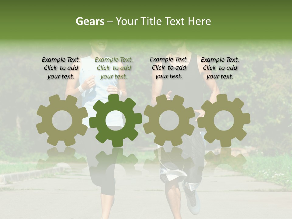 Foot One Runner PowerPoint Template