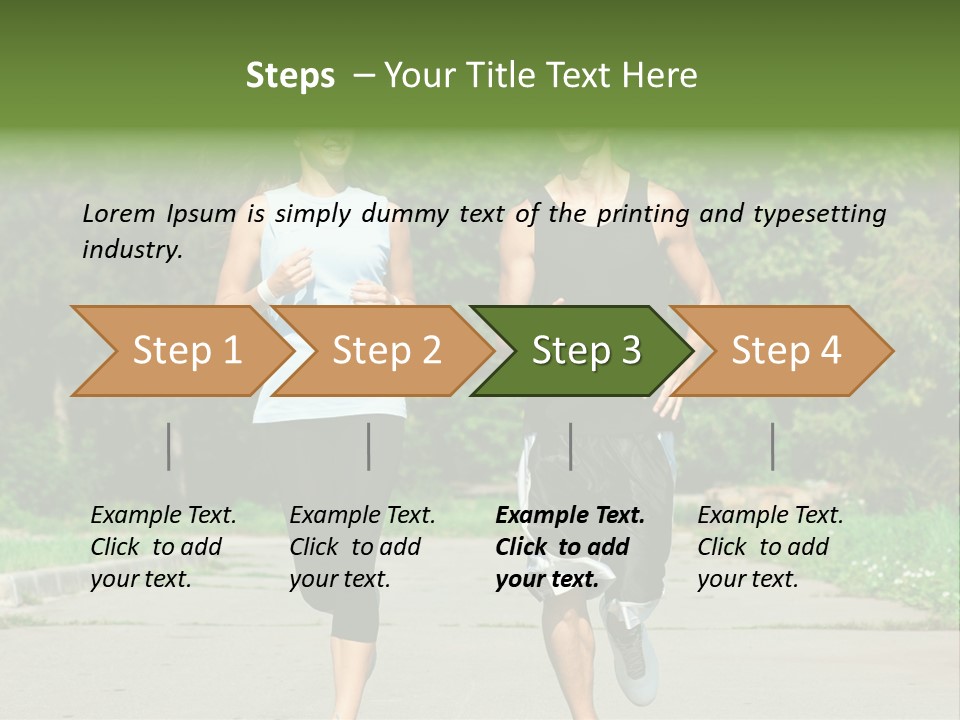 Foot One Runner PowerPoint Template