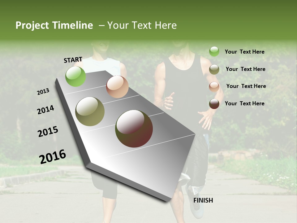 Foot One Runner PowerPoint Template