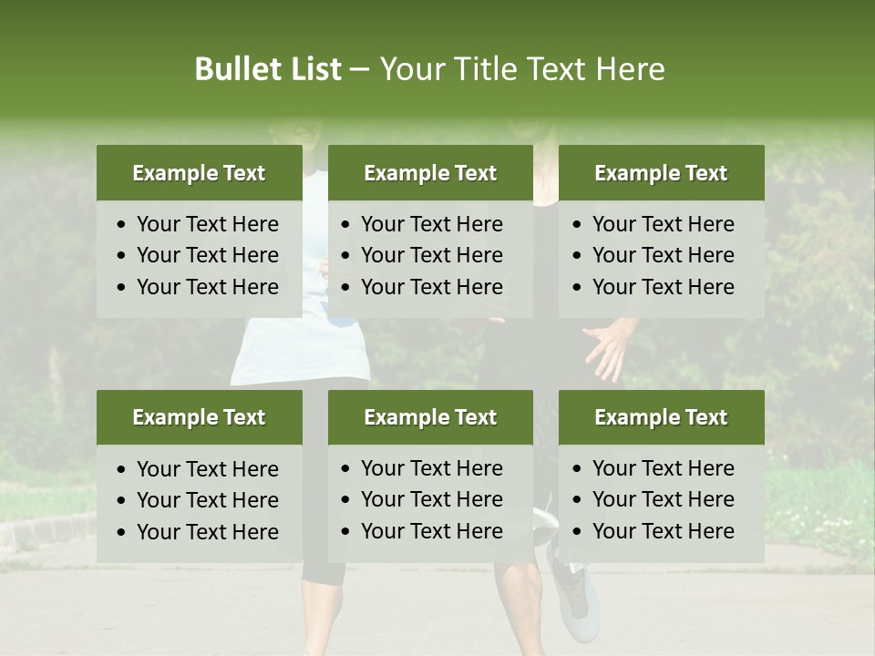 Foot One Runner PowerPoint Template