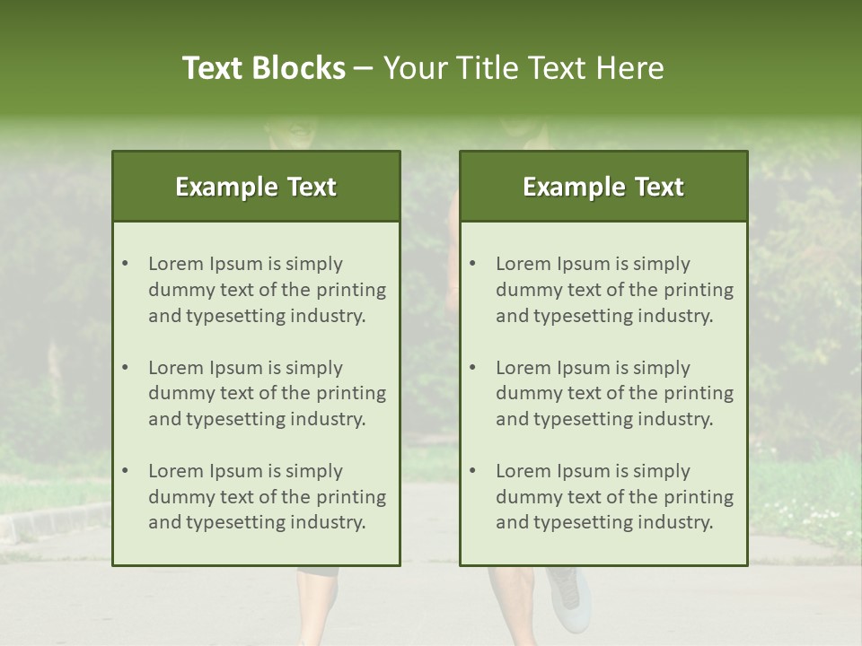 Foot One Runner PowerPoint Template