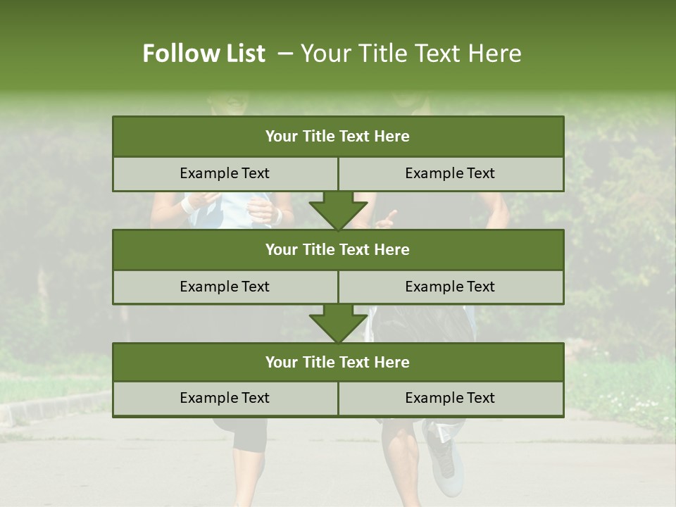 Foot One Runner PowerPoint Template
