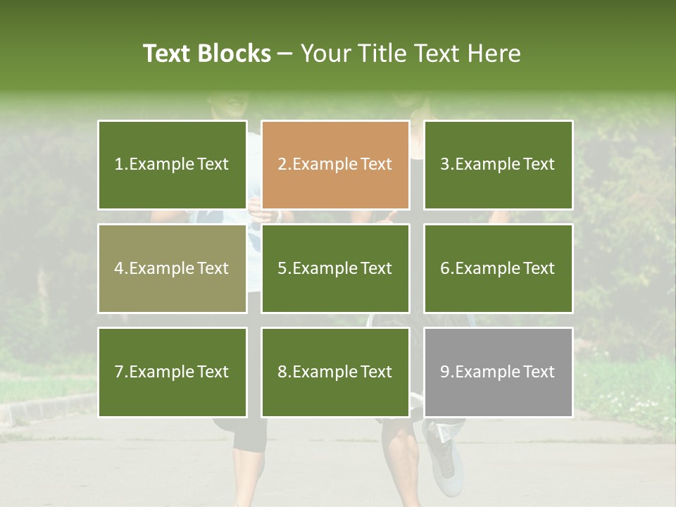 Foot One Runner PowerPoint Template