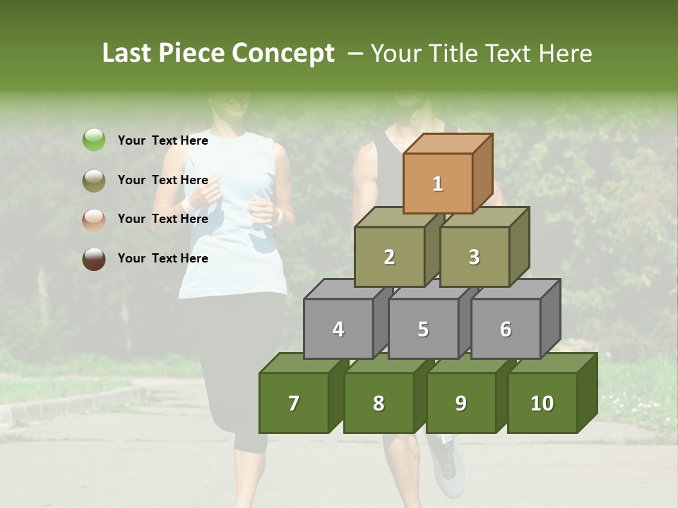Foot One Runner PowerPoint Template