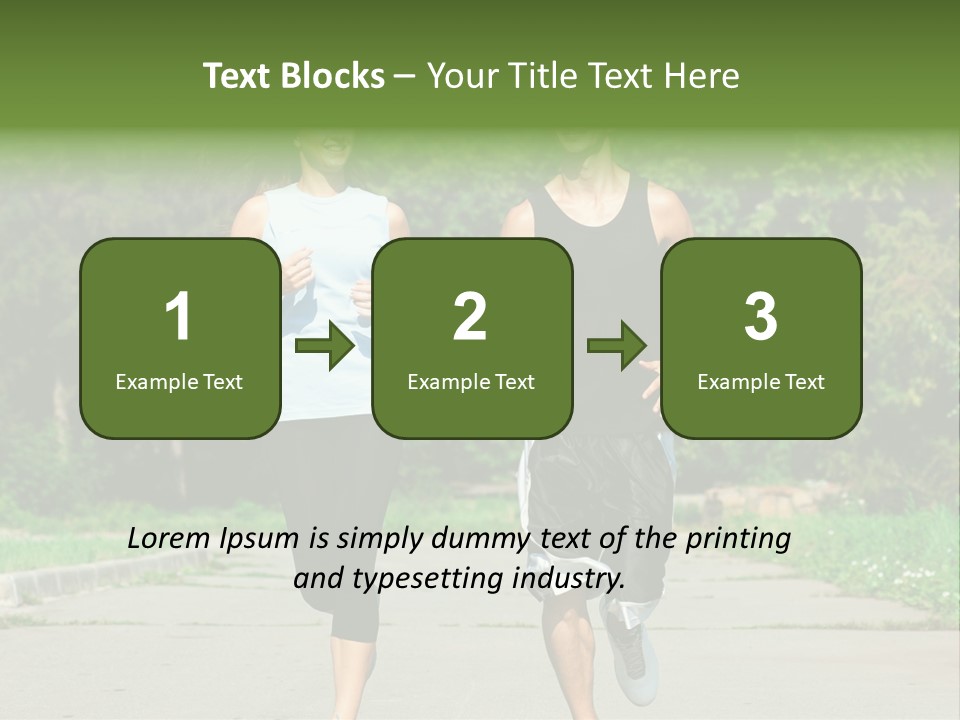 Foot One Runner PowerPoint Template