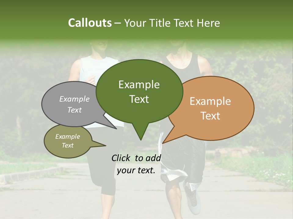 Foot One Runner PowerPoint Template