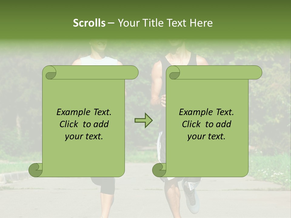 Foot One Runner PowerPoint Template