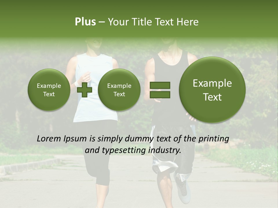 Foot One Runner PowerPoint Template