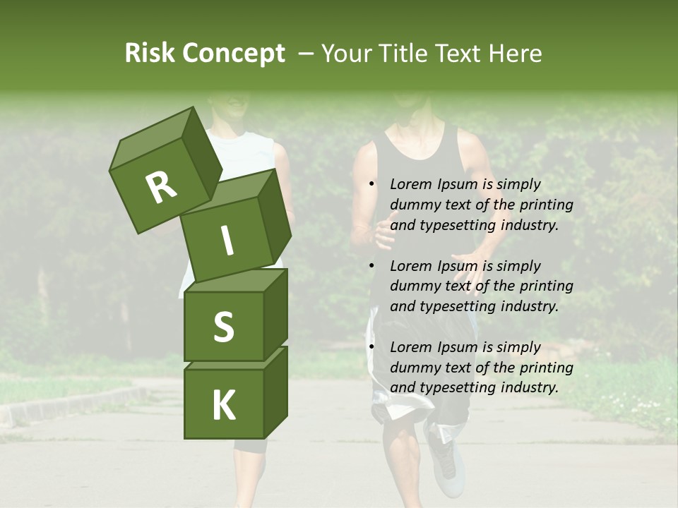 Foot One Runner PowerPoint Template