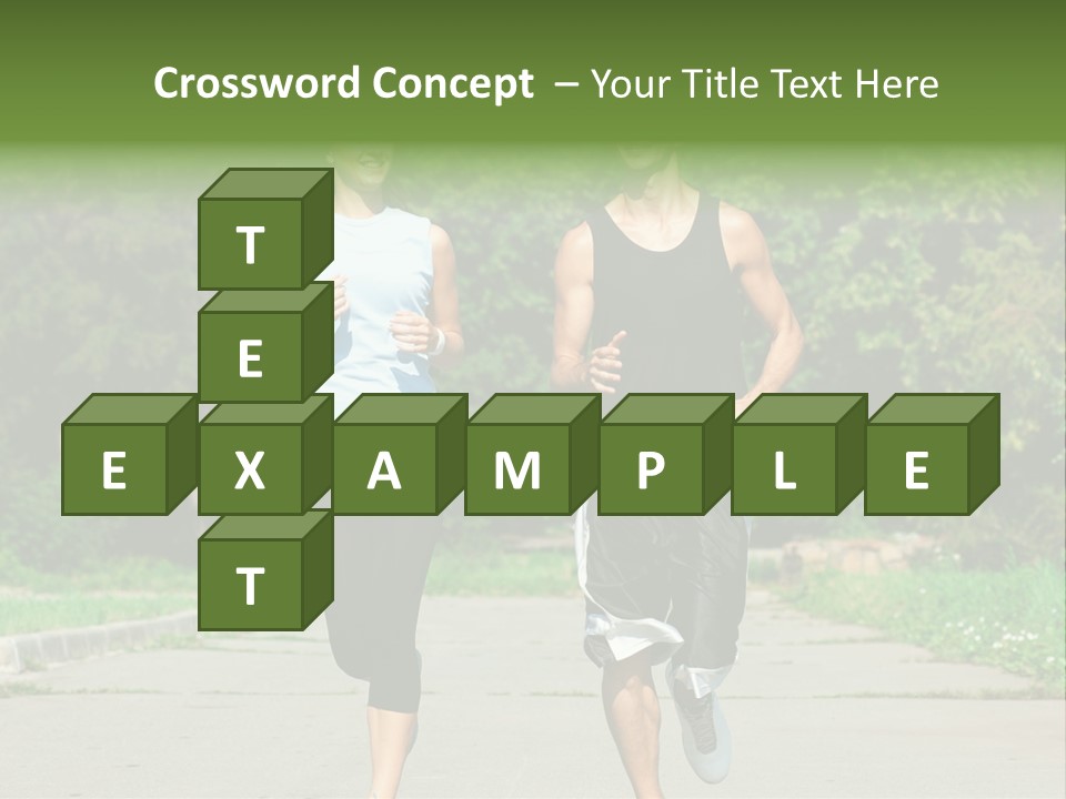 Foot One Runner PowerPoint Template