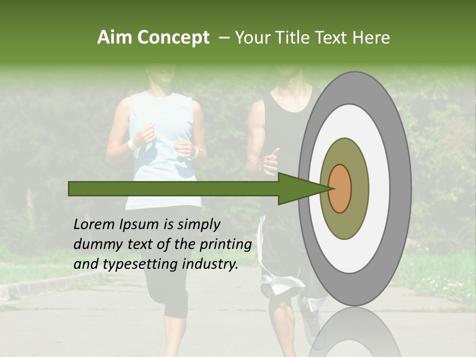 Foot One Runner PowerPoint Template